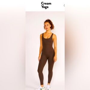 Cream Yoga - Heather Jumpsuit in Chocolate